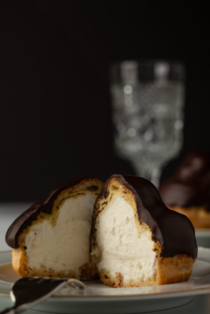 bossche bol cut in half on elegant place setting