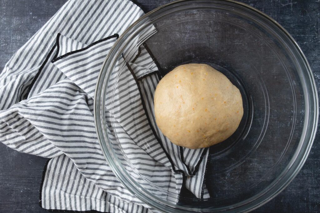 bowl of brioche dough