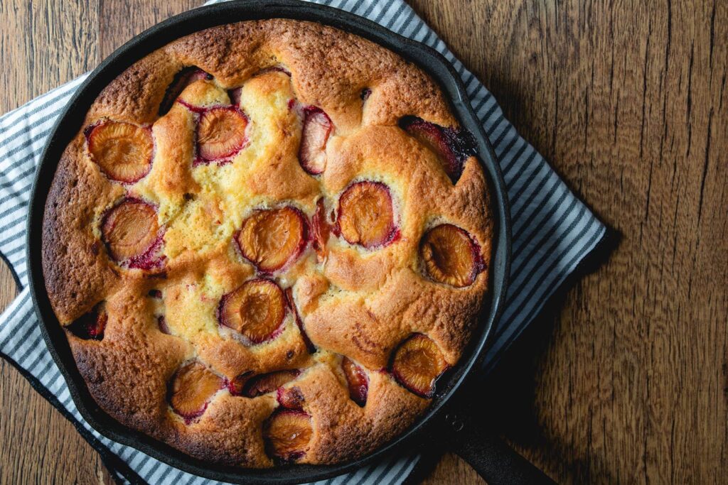 rustic plum torte