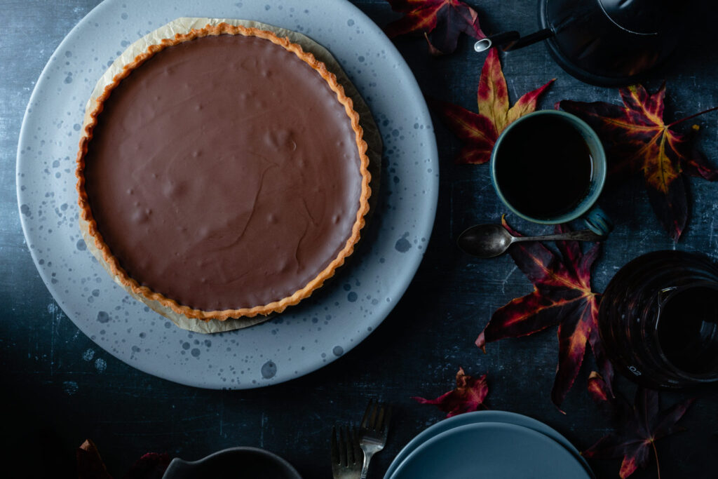 tarte au chocolate: French chocolate tart