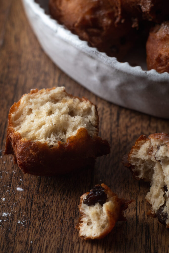 close up of oliebol