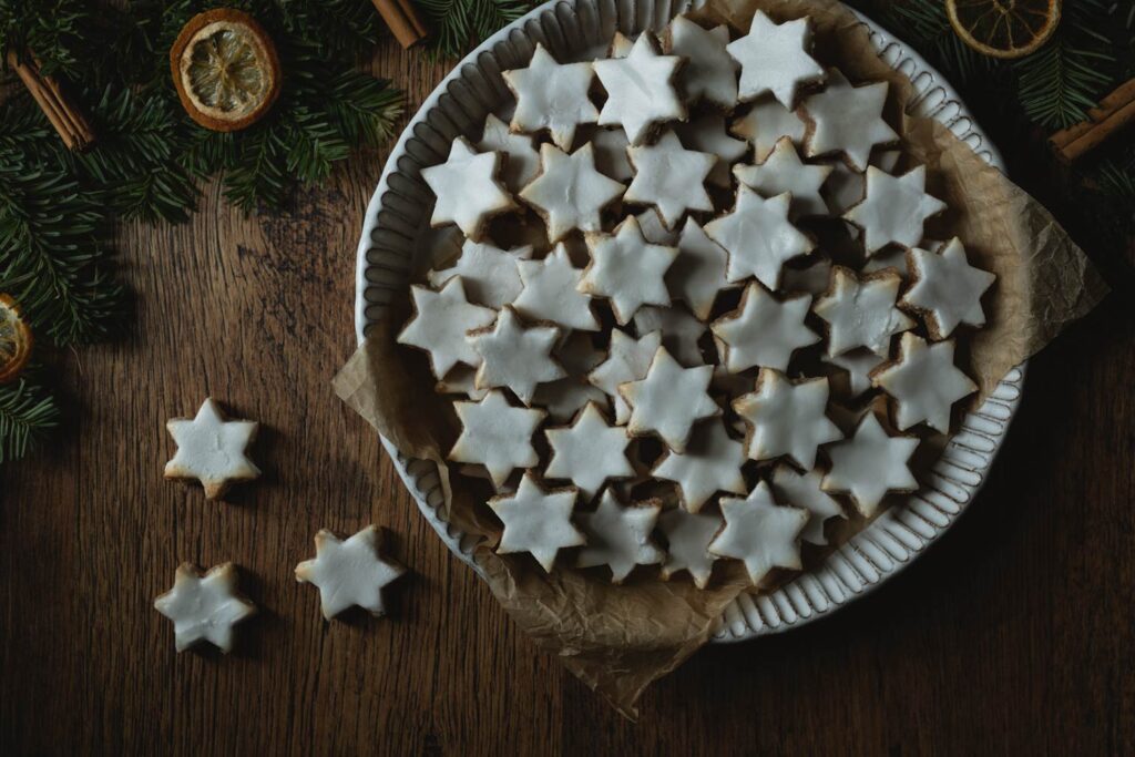 zimtsterne cinnamon star cookies