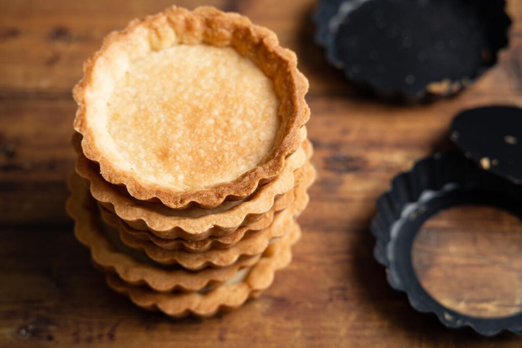stack of shortcrust pastry shells
